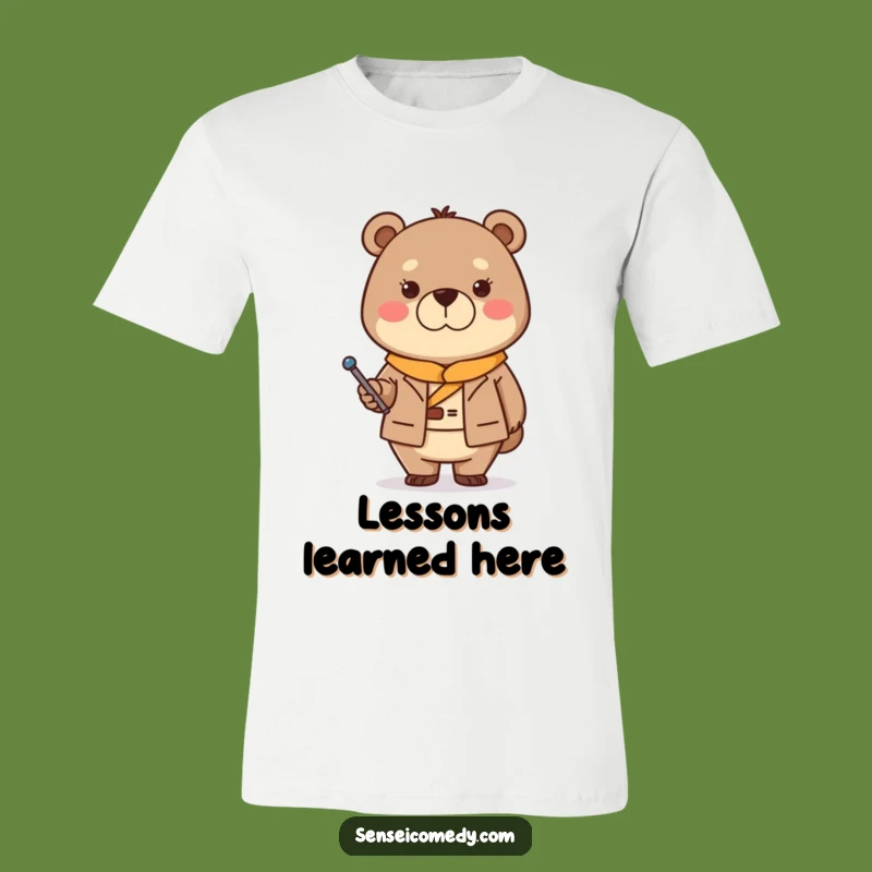 Funny Bear Sensei T-Shirt - Wear Your Wisdom with Gentle Authority